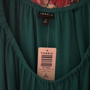 COPY - Green dress from Torrid. Never worn. Still has tags.